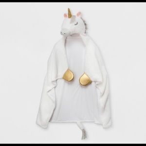 Kids Pillowfort Hooded Unicorn Blanket